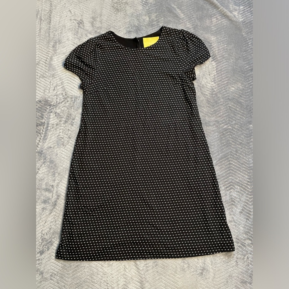 Maeve‎ Anthropologie Cap Sleeve Black Pattern Dress Small.